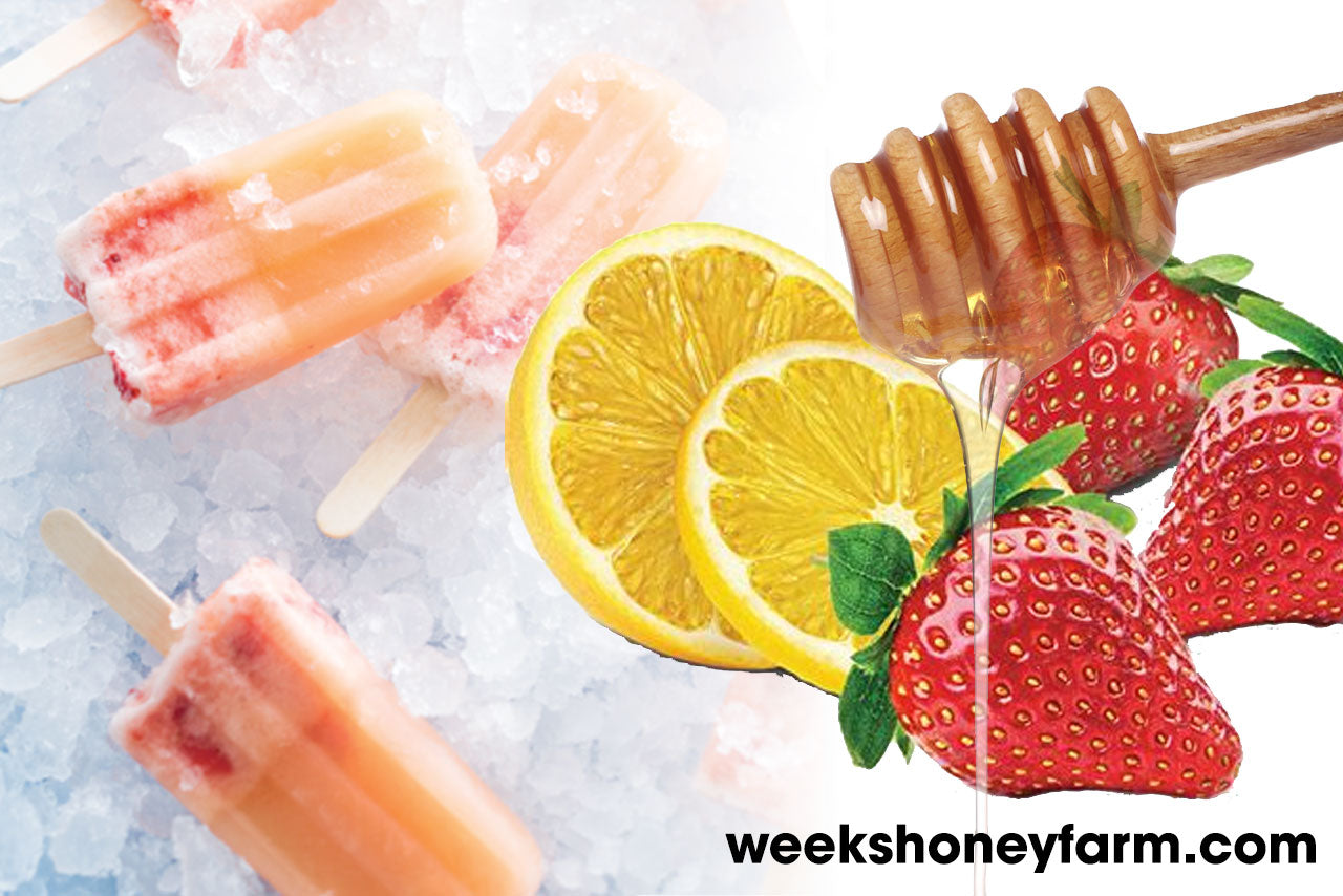 Refreshing Honey Strawberry/Lemonade Popsicles! – Weeks Honey Farm