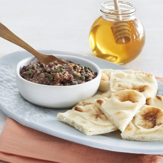 Mediterranean Appetizer- Olive Tapenade with Honey Dates – Weeks Honey Farm