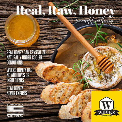 Our Best All-Natural Pure Raw Gallberry Honey | | Honey from Weeks Honey Farm, Inc.