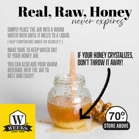 Our Best All-Natural Pure Raw Gallberry Honey | | Honey from Weeks Honey Farm, Inc.