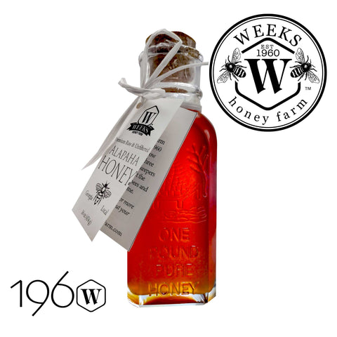 Weeks Vintage Glass Corked Honey Jars- Special Edition; 16 oz - - Only $14.99! Order now at Weeks Honey Farm Fast shipping and excellent customer service.
