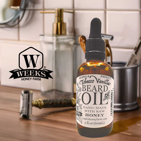 Honey Beard Oil will Soften, Nourish & Shave | Handcrafted on our farm (2 fl oz) | | Cosmetics from Weeks Honey Farm, Inc.