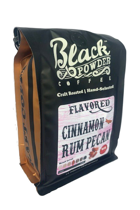 Cinnamon Rum Pecan Flavored Coffee | | Flavored from Black Powder Coffee