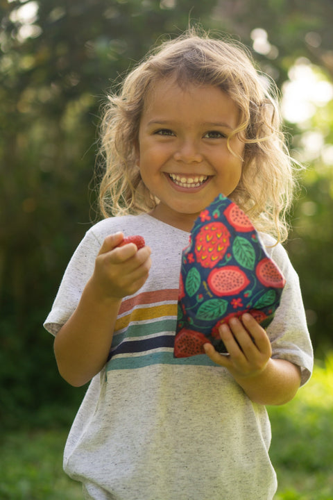 Beeswax Food Wrap - Dragonfruit Print | | beeswax Wraps from Meli Wraps