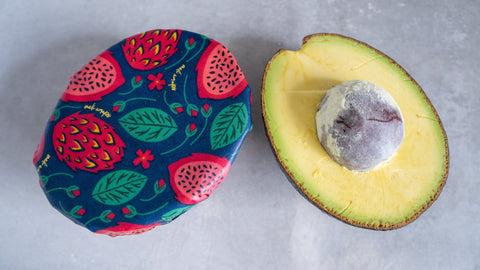Beeswax Food Wrap - Dragonfruit Print | | beeswax Wraps from Meli Wraps