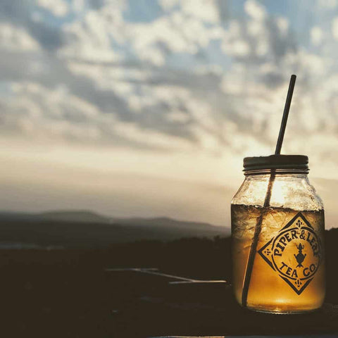 Golden Hour Tonic Glass Jar of Loose Leaf Tea - 30 Servings | | Loose Tea from Piper and Leaf Tea Co.