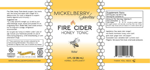 Fire Cider Honey Tonic | | Honey Tonic from Mickelberry Gardens