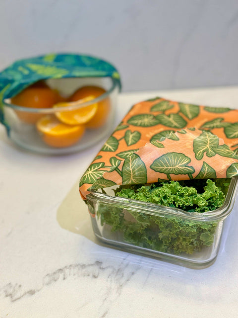 Beeswax Wrap Variety Pack - Hawaiiana Print variety beeswax wrap from Meli Wraps http://www.WeeksHoneyFarm.com