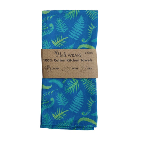 Fern Kitchen Towel Set of 2 100% Cotton | | from Meli Wraps