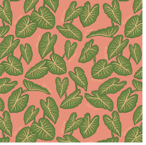 Beeswax Wrap Bulk Roll - Kalo Print | | Beeswax Rolls from Meli Wraps