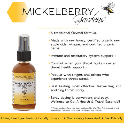 Honey Propolis Throat Spray | | Honey Tonic from Mickelberry Gardens