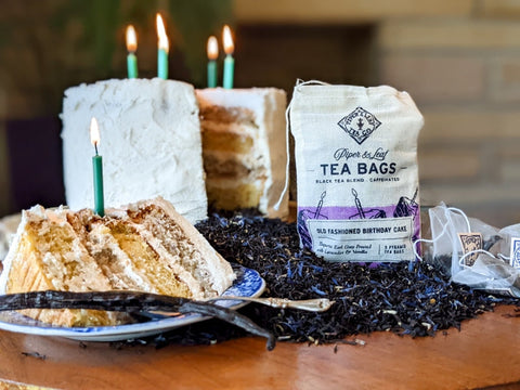 Old Fashioned Birthday Cake 9ct Tea Bags in Muslin