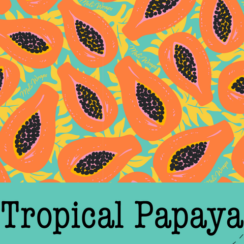 Beeswax Food Wrap - Small | Tropical Papaya | Small Wraps from Meli Wraps