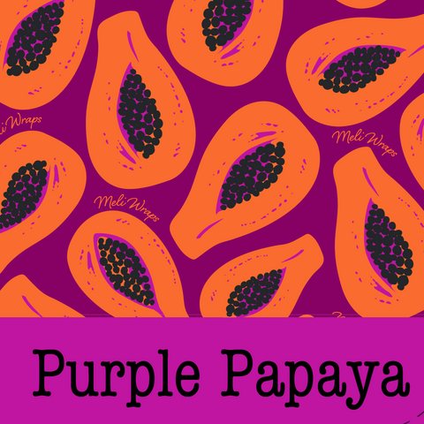 Beeswax Food Wrap - Small | Purple Papaya | Small Wraps from Meli Wraps