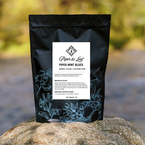 Piper Mint Blues Bulk Sachets - 70ct Tea Bags | | Tea Bags from Piper and Leaf Tea Co.