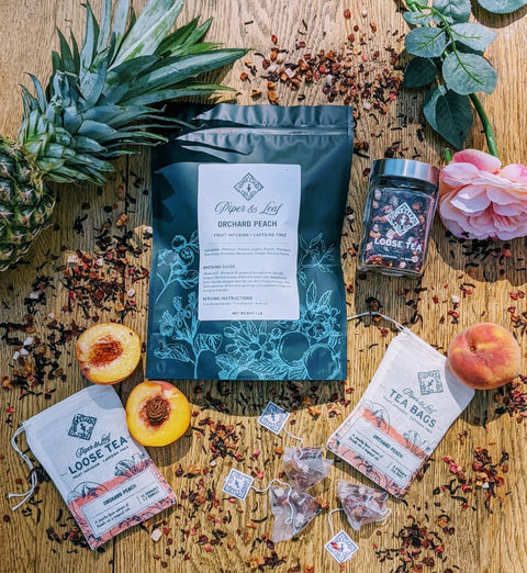 Orchard Peach Pound Bag - 190 servings | | Loose Tea from Piper and Leaf Tea Co.