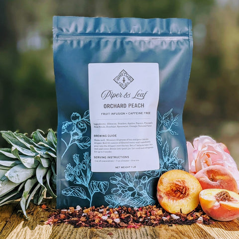 Orchard Peach Pound Bag - 190 servings | | Loose Tea from Piper and Leaf Tea Co.
