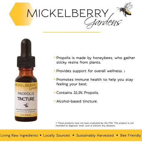 Propolis Tincture - Honey Tonic - Only $15.99! Order now at Weeks Honey Farm Fast shipping and excellent customer service.