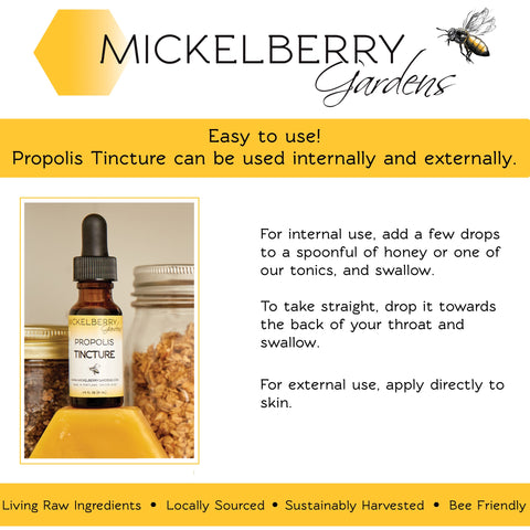 Propolis Tincture - Honey Tonic - Only $15.99! Order now at Weeks Honey Farm Fast shipping and excellent customer service.