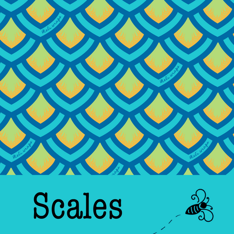 Beeswax Food Wrap - Small | Scales | Small Wraps from Meli Wraps