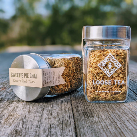 Sweetie Pie Chai Glass Jar of Loose Leaf Tea - 30 Servings | | Loose Tea from Piper and Leaf Tea Co.