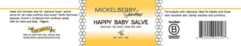 Happy Baby Salve | | Skin Care from Mickelberry Gardens