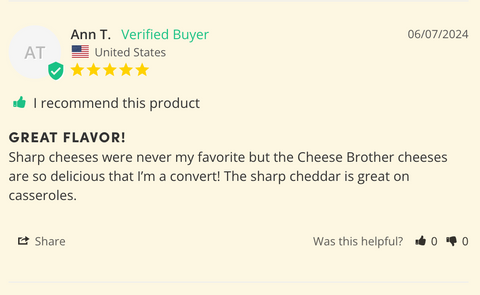 "Pretty Boy" Sharp Cheddar from Wisconsin | | House Cheese from Cheese Brothers, Inc.