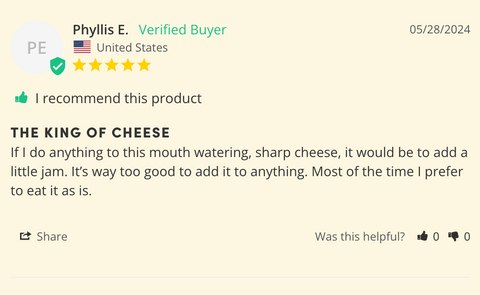 15-Year-Aged Cheddar from Wisconsin | | Reserve Cheese from Cheese Brothers, Inc.