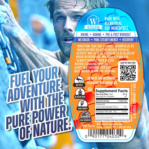 Surge Honey™ – Pure Raw Energy & Electrolyte Boost for Pre/Post Workouts | | Honey from Weeks Honey Farm