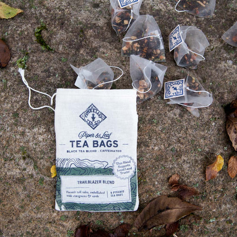 Trailblazer Blend 9ct Tea Bags in Muslin | | Tea Bags from Piper and Leaf Tea Co.