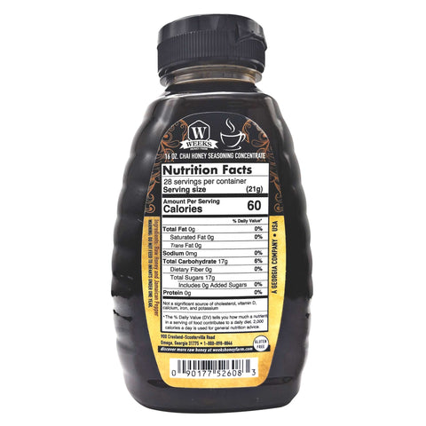 Weeks Chai Honey is a delicious topping in teas, coffees, and desserts! | | Honey from Weeks Honey Farm, Inc.