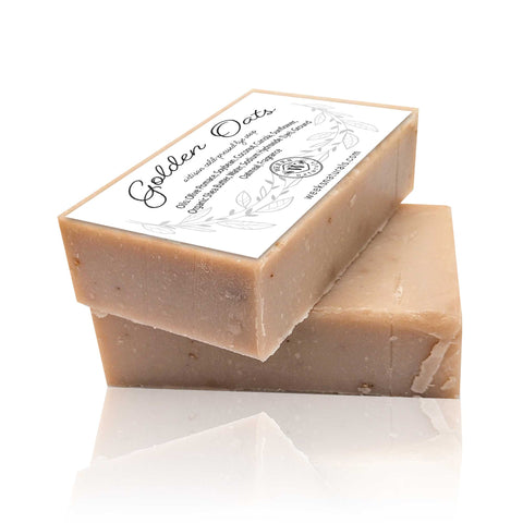 Handmade Cold Pressed Artisan Soaps- Assorted Fragrances, 4.5 oz Each | Golden Oats | Soaps from Weeks Honey Farm, Inc.
