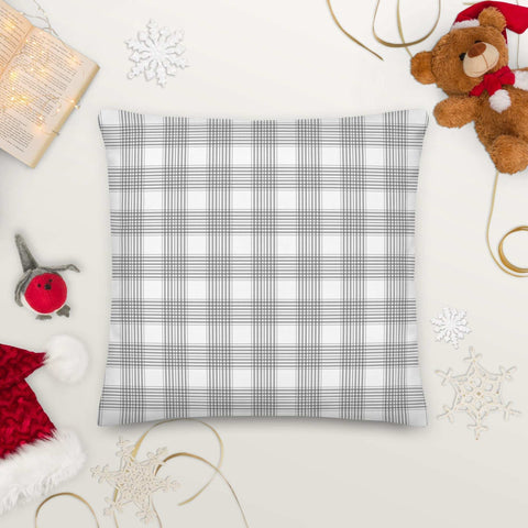 White Lilac and Tartan | Premium Pillow Home & Garden from Weeks Honey Farm, Inc. http://www.WeeksHoneyFarm.com