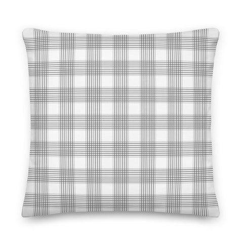 White Lilac and Tartan | Premium Pillow Home & Garden from Weeks Honey Farm, Inc. http://www.WeeksHoneyFarm.com