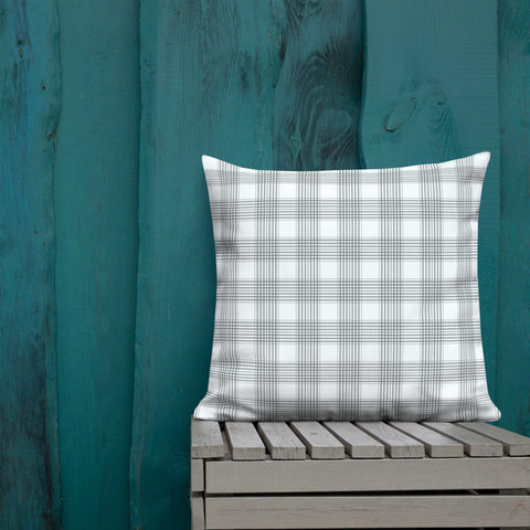 White Lilac and Tartan | Premium Pillow Home & Garden from Weeks Honey Farm, Inc. http://www.WeeksHoneyFarm.com