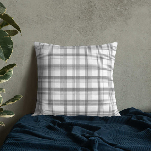 White Lilac and Tartan | Premium Pillow Home & Garden from Weeks Honey Farm, Inc. http://www.WeeksHoneyFarm.com