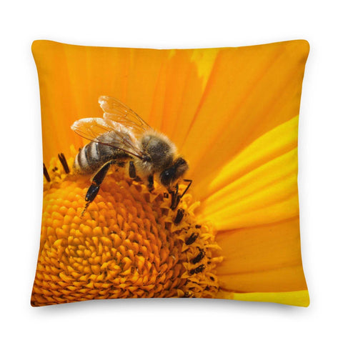 Serene Honey Bee with Tartan | Premium Pillow Home & Garden from Weeks Honey Farm, Inc. http://www.WeeksHoneyFarm.com