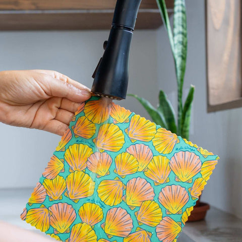 Beeswax Wrap Variety Pack - Ocean Print variety Beeswax Wrap from Meli Wraps http://www.WeeksHoneyFarm.com