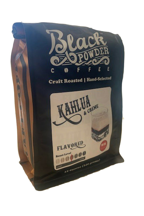 Kahlua and Creme Flavored Coffee | | Flavored from Black Powder Coffee