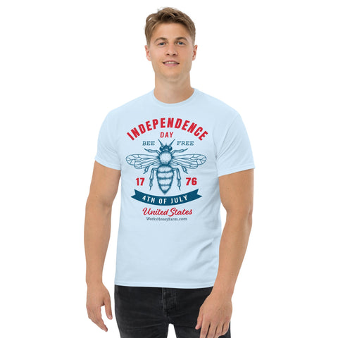 Bee Free Independence Day Shirt; Unisex shirt from Weeks Honey Farm, Inc. http://www.WeeksHoneyFarm.com