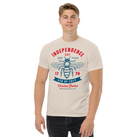 Bee Free Independence Day Shirt; Unisex shirt from Weeks Honey Farm, Inc. http://www.WeeksHoneyFarm.com