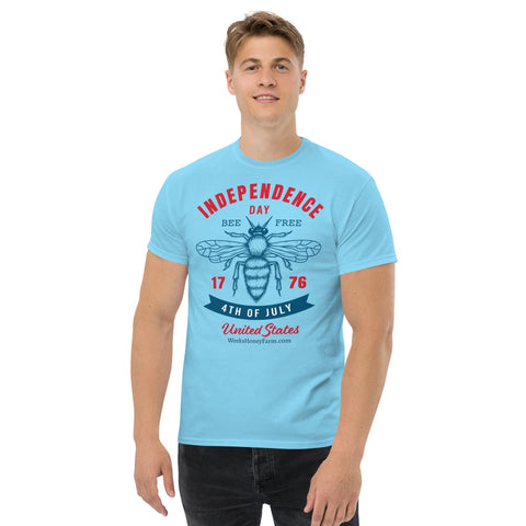 Bee Free Independence Day Shirt; Unisex shirt from Weeks Honey Farm, Inc. http://www.WeeksHoneyFarm.com