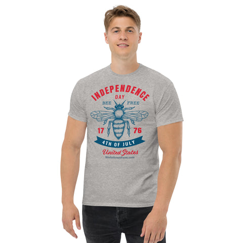 Bee Free Independence Day Shirt; Unisex shirt from Weeks Honey Farm, Inc. http://www.WeeksHoneyFarm.com