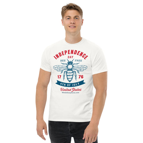 Bee Free Independence Day Shirt; Unisex shirt from Weeks Honey Farm, Inc. http://www.WeeksHoneyFarm.com