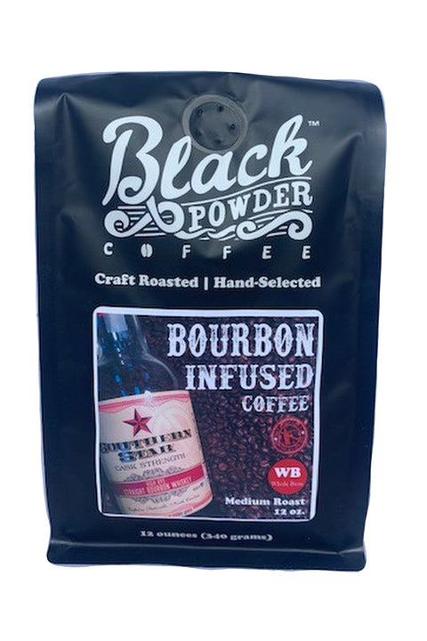 Bourbon Infused with Southern Star Bourbon | Medium Craft Roasted Coffee | | Blends from Black Powder Coffee