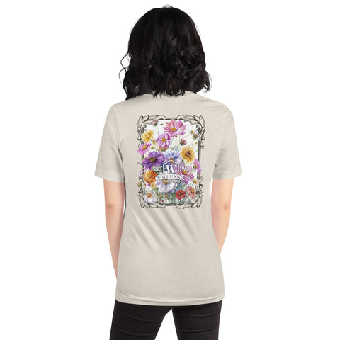 Womens Floral Wildflowers, 1960 Soft Fit T shirt | Heather Dust | Apparel & Accessories from Weeks Honey Farm