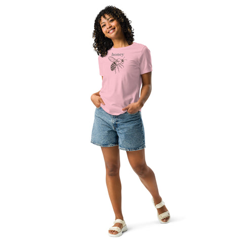 Women's Relaxed T-Shirt | Pink | from Weeks Honey Farm, Inc.