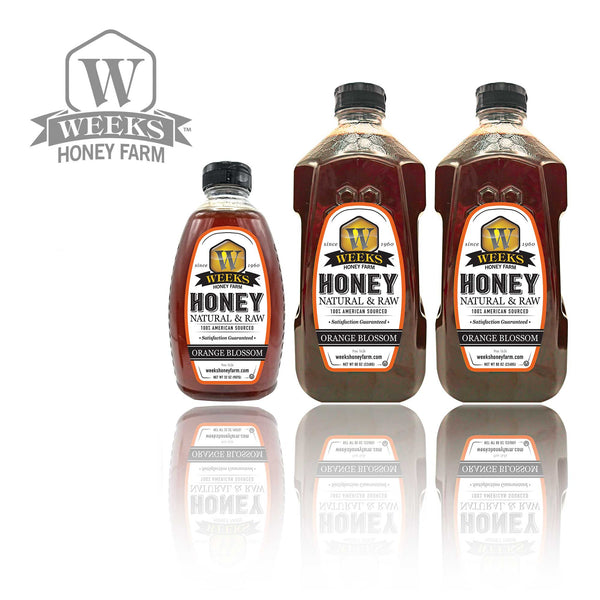 Our Best All-Natural Pure Raw Orange Blossom Honey - Honey - Only $11.99! Order now at Weeks Honey Farm