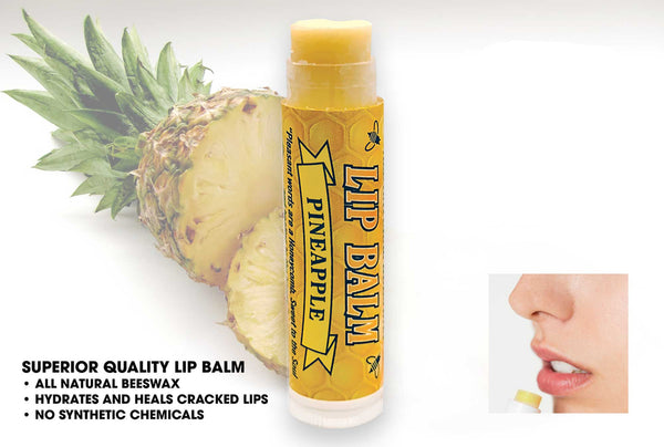Pineapple All Natural Beeswax Lip Balm - Lip Balm - Only $2.49! Order now at Weeks Honey Farm
