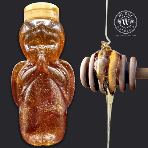Weeks Blackberry Stardust Honey Angel • LIMITED CHRISTMAS OFFER; 12oz Honey from Weeks Naturals | Weeks Honey Farm http://www.WeeksHoneyFarm.com
